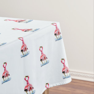 Mantel Tablilla de flamencos rosados - Su color - Texto
