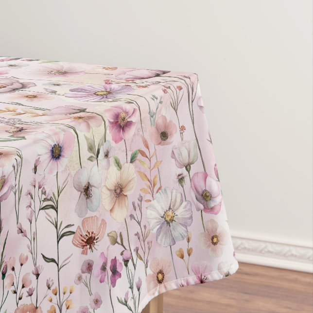 Mantel Tablilla de Flor Silvestre Pastel - Rosa Dusty Wa (In Situ)