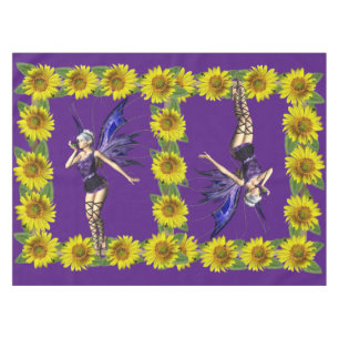 Mantel Tablilla de hadas de girasol