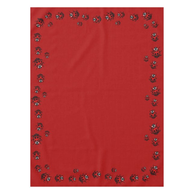 Mantel Tablilla de la Boca de la Ladybug Tablecloth (Anverso)