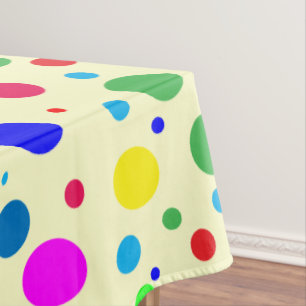 Mantel Tablilla de las burbujas del punto de Polka colori