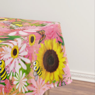 Mantel Tablilla de mariposa de bumblebee de girasol