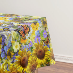Mantel Tablilla de mariposa de girasol