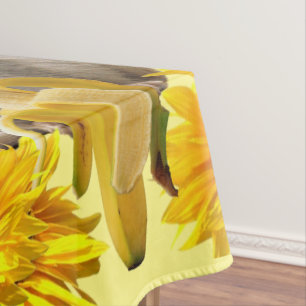 Mantel Tablilla de mono floral de girasol