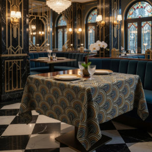 Mantel Tablilla de patrón de arco de bordado retro