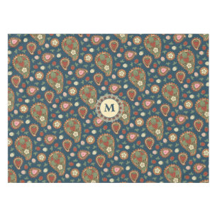 Mantel Tablilla de patrón de fresa paisley