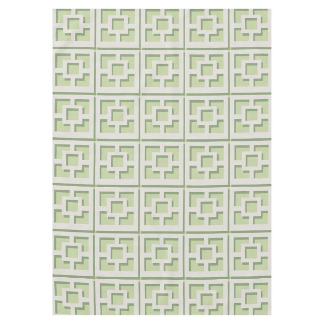 Mantel Tablilla de rejas verde retro (Anverso)