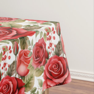 Mantel Tablilla de rosas rojas de moda