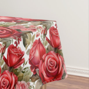 Mantel Tablilla de rosas rojas de moda