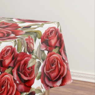 Mantel Tablilla de rosas rojas de moda