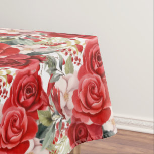 Mantel Tablilla de rosas rojas de moda