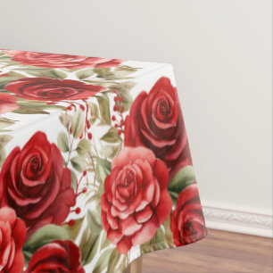 Mantel Tablilla de rosas rojas de moda