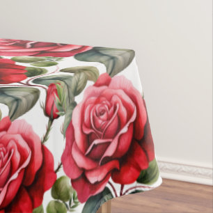 Mantel Tablilla de rosas rojas de moda