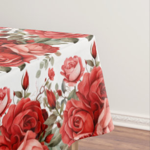 Mantel Tablilla de rosas rojas de moda