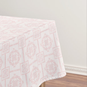 Mantel Tablilla del patrón asiático de bambú rosado de Ru