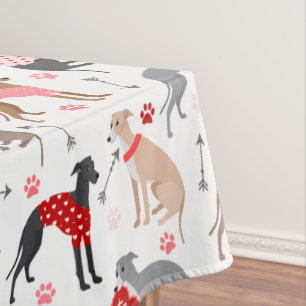 Mantel Tablilla del patrón de San Valentín de Greyhound