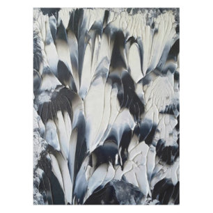 Mantel Tablillas blancas y negras del Art Deco