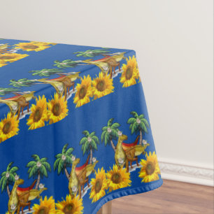 Mantel Tablillas de dinosaurio floral de girasol