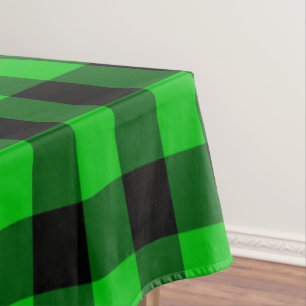 Mantel Tablillas de diseño retro de Black and Green Check