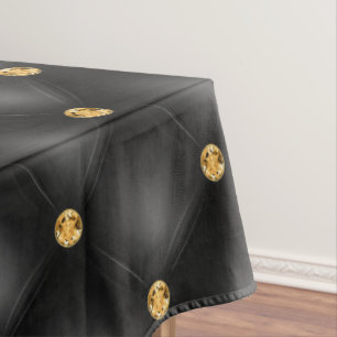 Mantel Tablillas de manteca de oro y negro