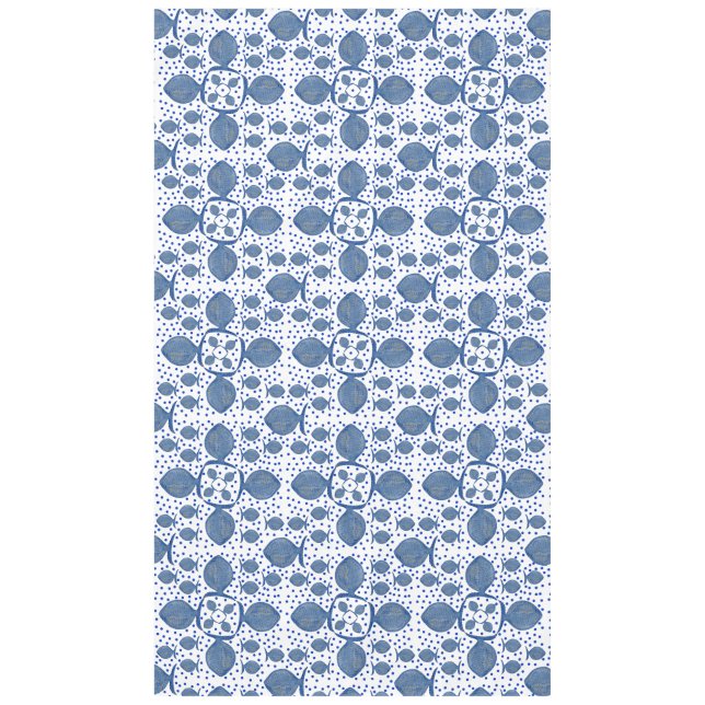 Mantel Tablillas de patrón de peces azules dulces (Anverso)