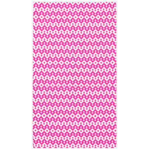 Mantel Tablillas de zigzags rosados y blancos de Girlie C
