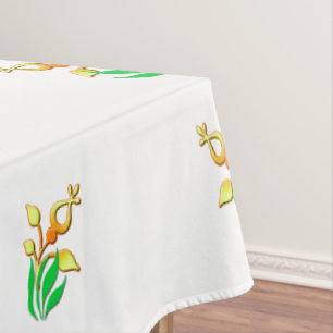 Mantel Tablillas florales de bonito. Arte Digital.