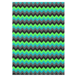 Mantel Tablillas Medianas de los Chevrons Ombre Verde Neg