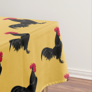 Mantel Tablillas negras de gallo