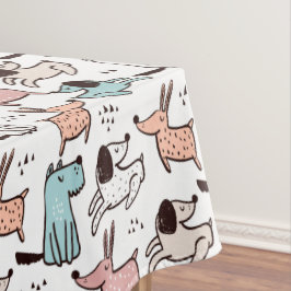 Mantel Tablloth del diseñador de perros - Regalo de fiest