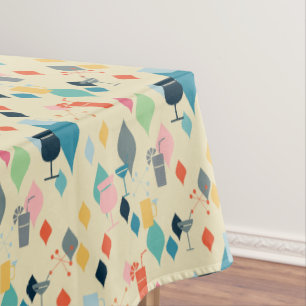 Mantel Tablón de cócteles Modernos de Mediados del Siglo