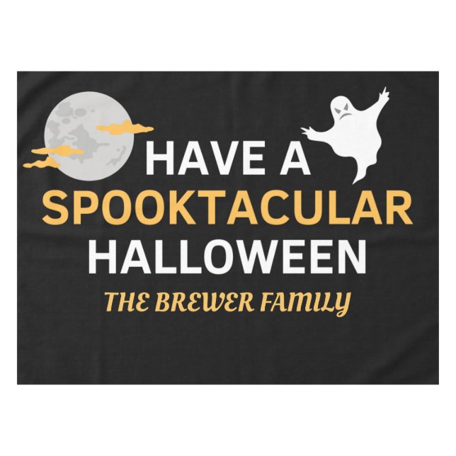 Mantel Tablón de Halloween Spooktacular Personalizado (Frente (Horizontal))