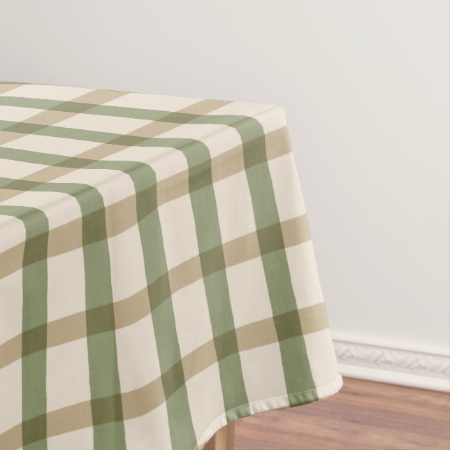 Mantel Tan búfalo con verde y marfil (In Situ)