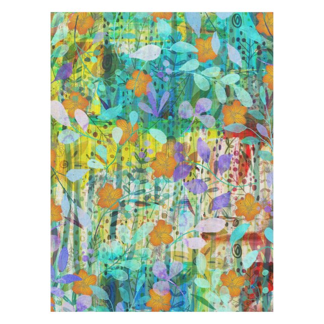 Mantel Tangerina silvestre - Arte floral inspirado en la  (Anverso)