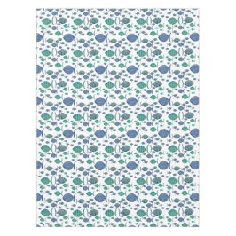 Mantel Tantos peces azules