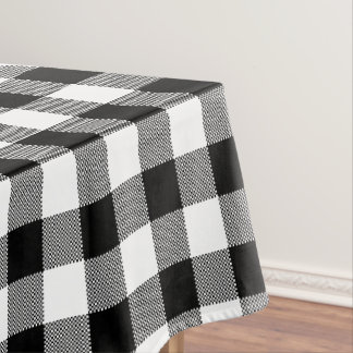 Mantel Tapado de búfalo negro y blanco