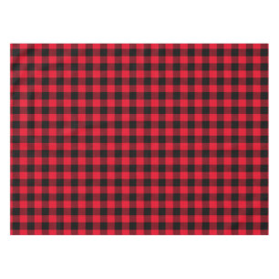 Mantel Tapado de búfalo rojo y negro