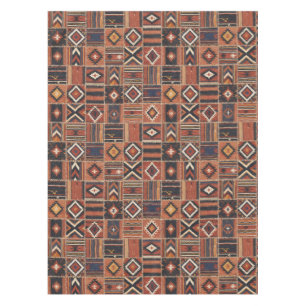 Mantel Tapiz geométrico de Kilim de patchwork rústico