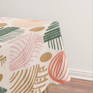 Mantel Tapos de tierra tribales caribeños: Boho Verde osc