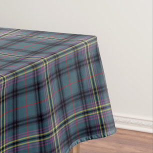 Mantel Tartán antiguo verde de Kennedy del clan y negro