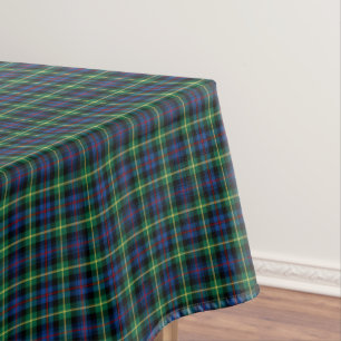 Mantel Tartán azul de Farquharson del clan y verde