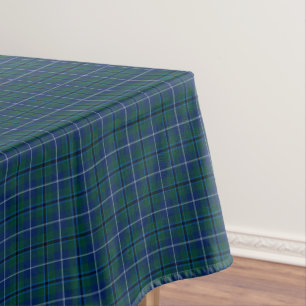 Mantel Tartán escocés moderno verde oscuro de Douglas d