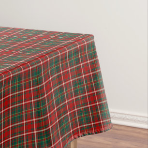 Mantel Tartán escocés rojo y verde del heno del clan