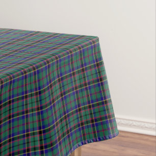 Mantel Tartán escocés verde claro de Stevenson del clan