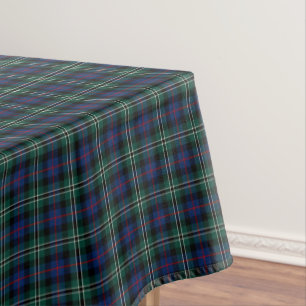 Mantel Tartán escocés verde oscuro y azul subió clan