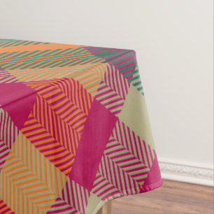 Mantel Tartan Escocés Verde Rojo Amarillo Cuadros