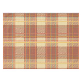 Mantel Tartán - Marrón, beige, turquesa, Naranja, amarill