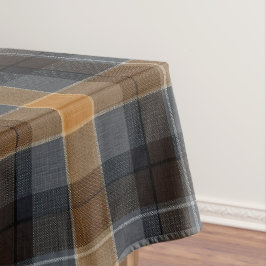 Mantel Tartan Plaid Moderno de ámbar ahumado 