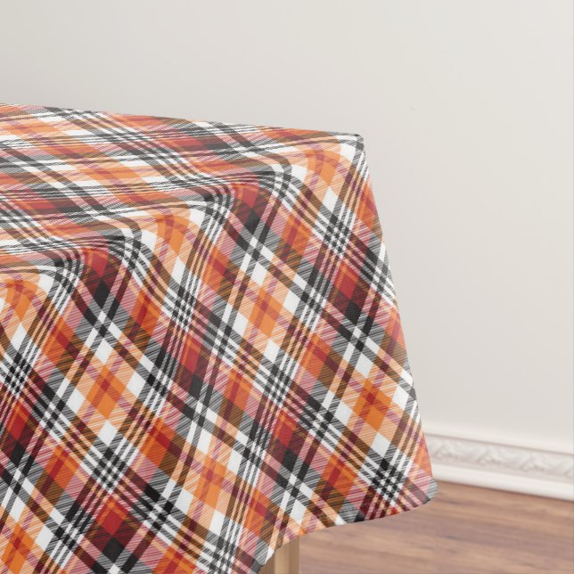 Mantel Tartan Plaid Naranja (In Situ)
