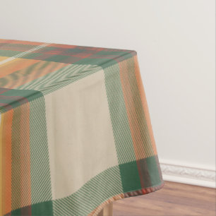 Mantel Tartan Plaid Patrón Cosecha Otoño Cálido